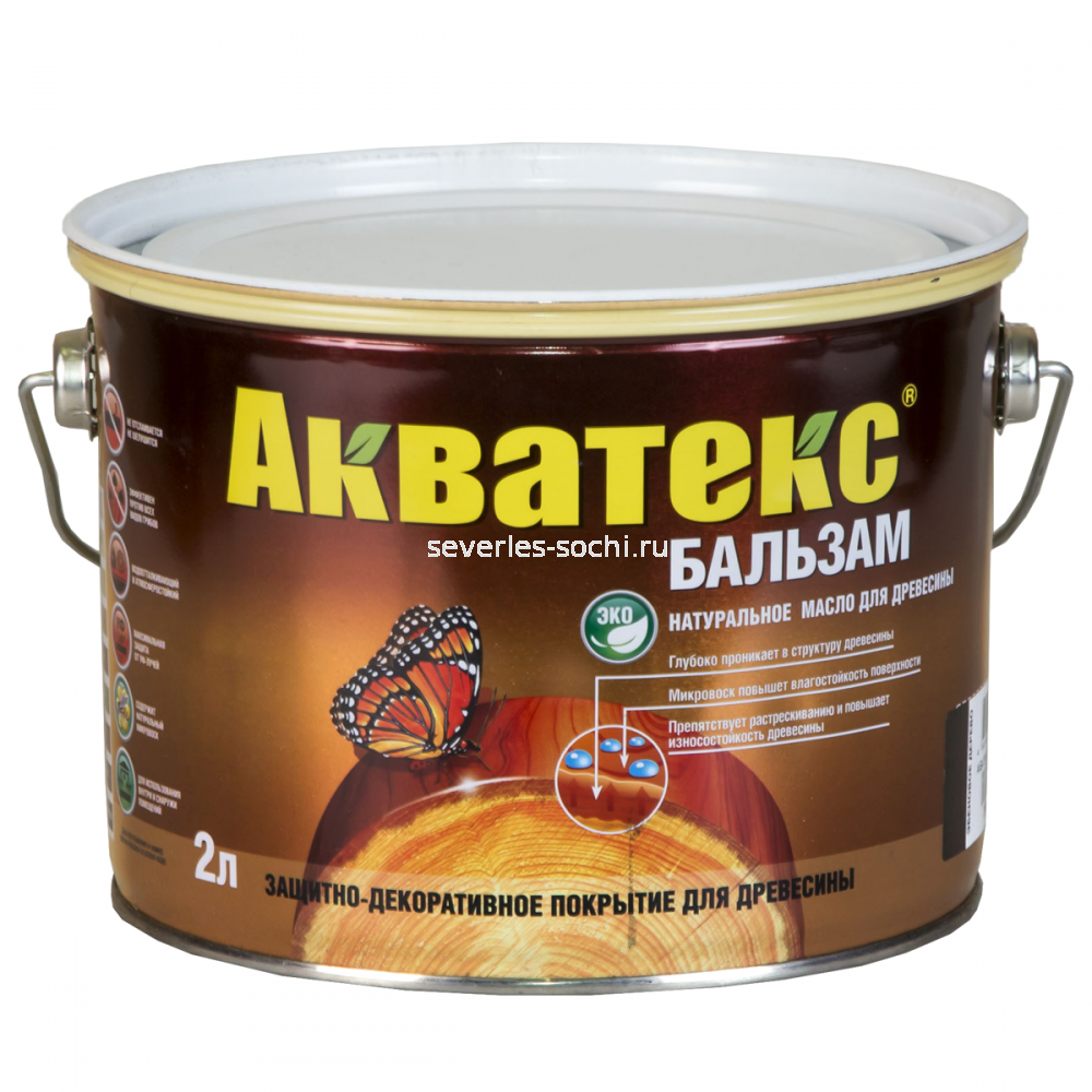 Акватекс-бальзам (натуральное масло для древесины.) 0,75л.ПАЛИСАНДР